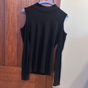 Elegant Black Long Sleeve Women's Top